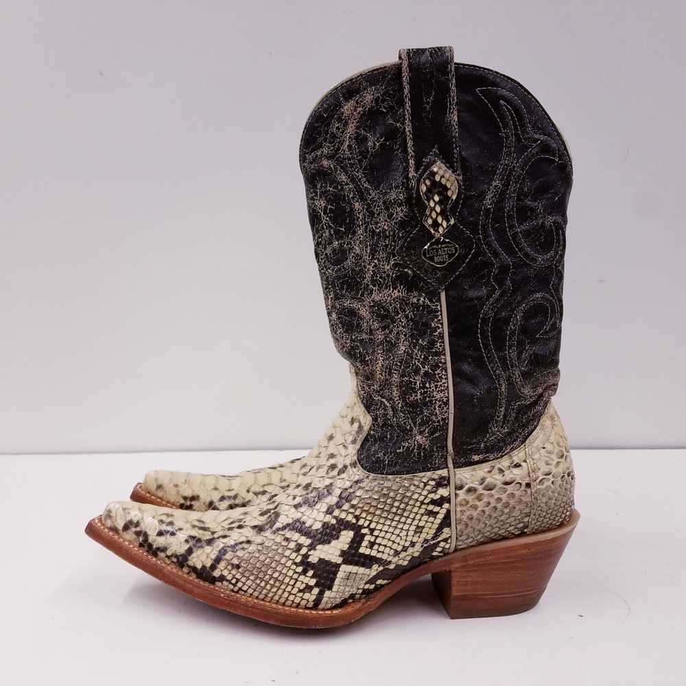 Los Altos Genuine Snakeskin Leather Western Cowgi… - image 2