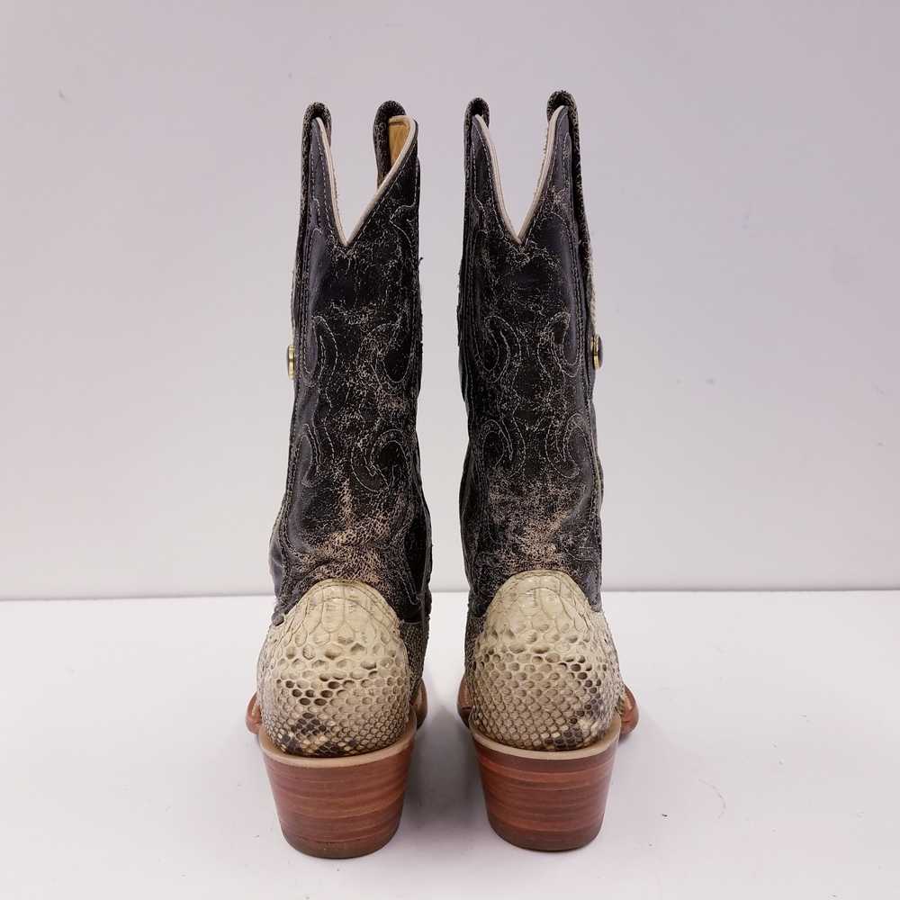 Los Altos Genuine Snakeskin Leather Western Cowgi… - image 4