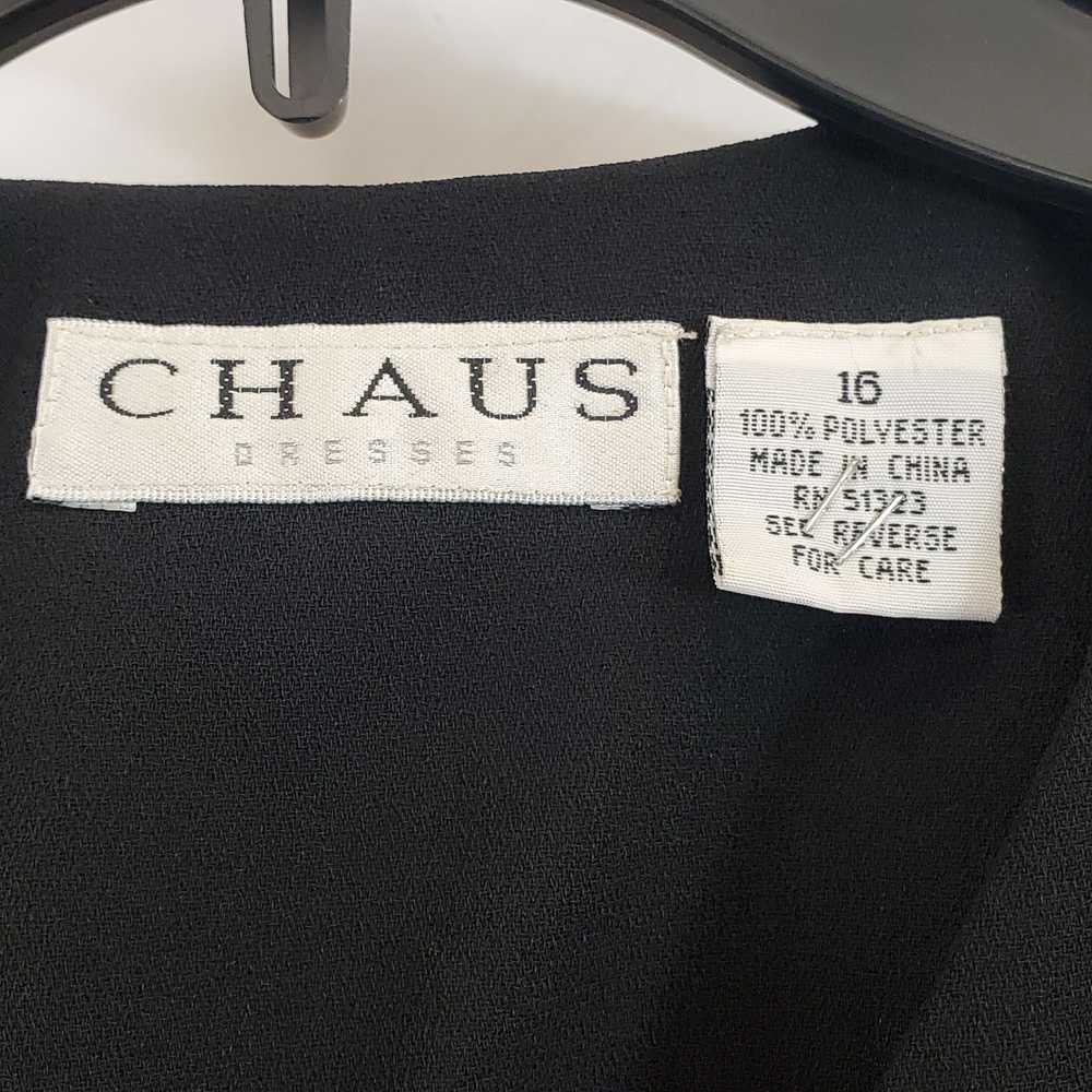 Chaus Women Black/ Pearlized Button Dress Sz16 NWT - image 3