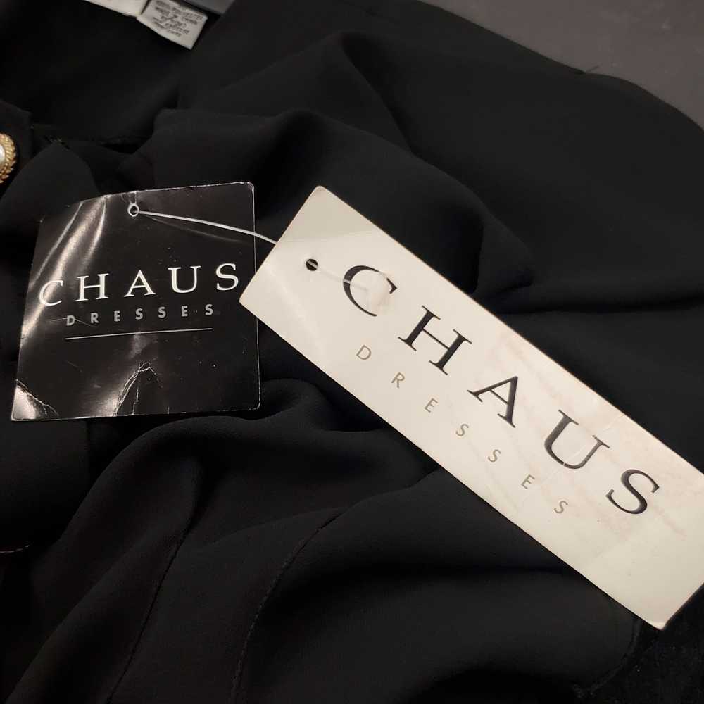 Chaus Women Black/ Pearlized Button Dress Sz16 NWT - image 5