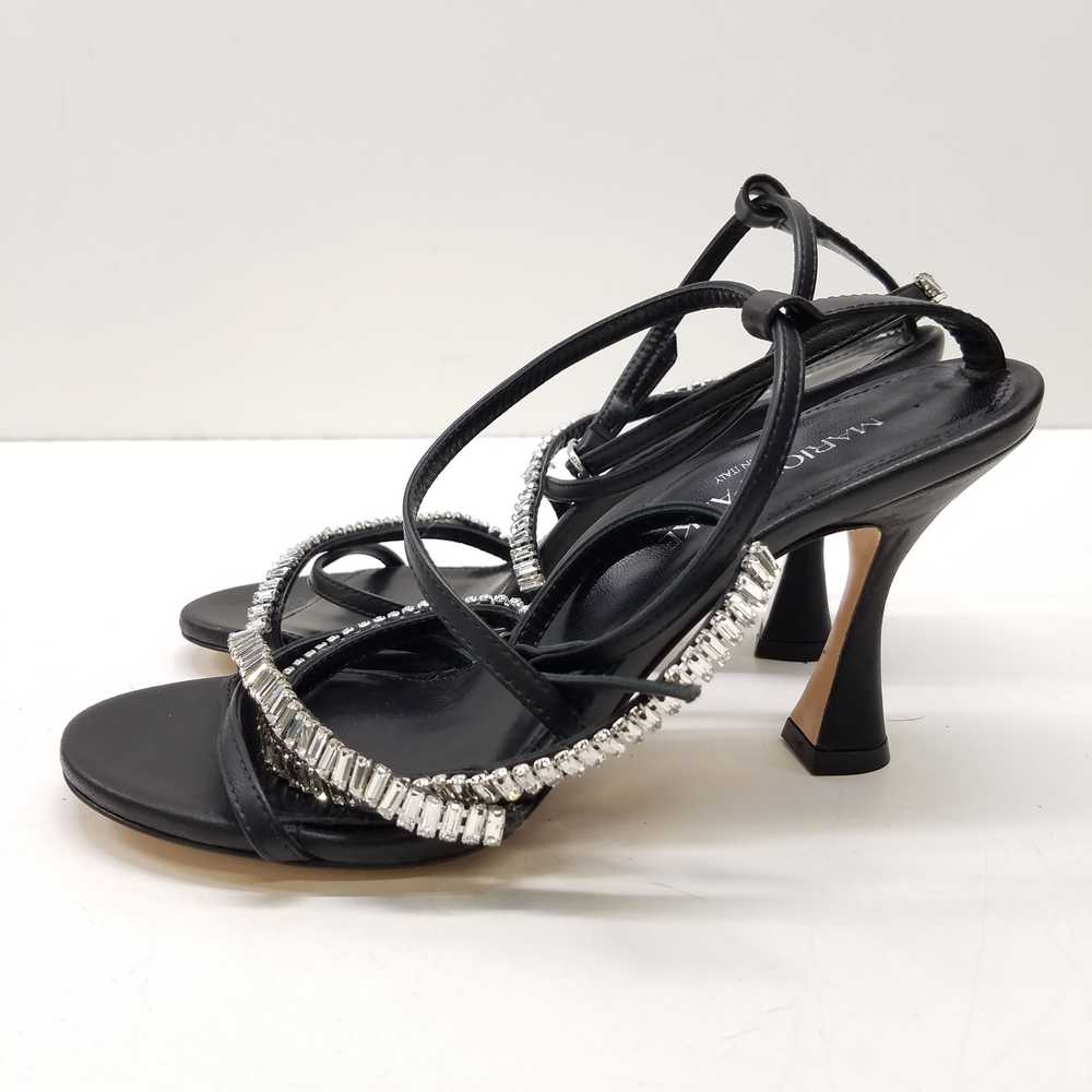 Marion Parke Embellished Wrap Heels Black 6.5 - image 2