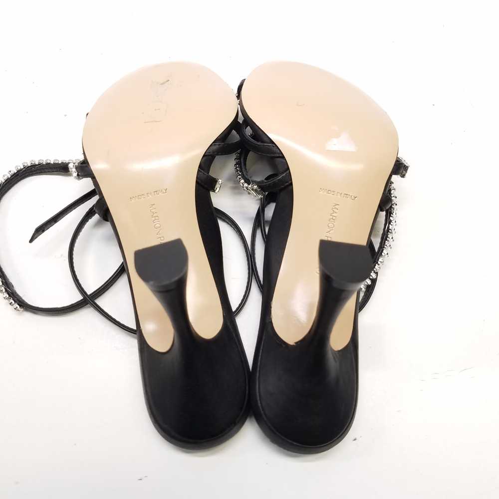 Marion Parke Embellished Wrap Heels Black 6.5 - image 6