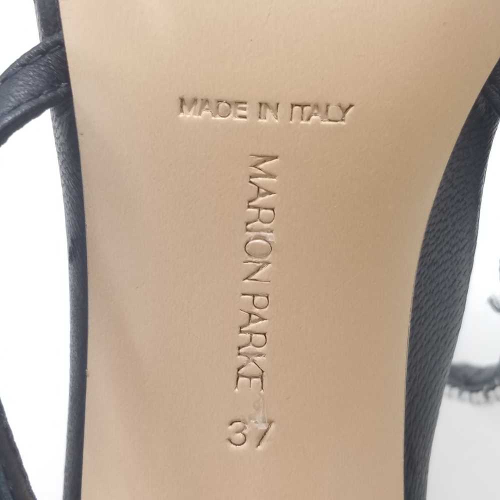 Marion Parke Embellished Wrap Heels Black 6.5 - image 8