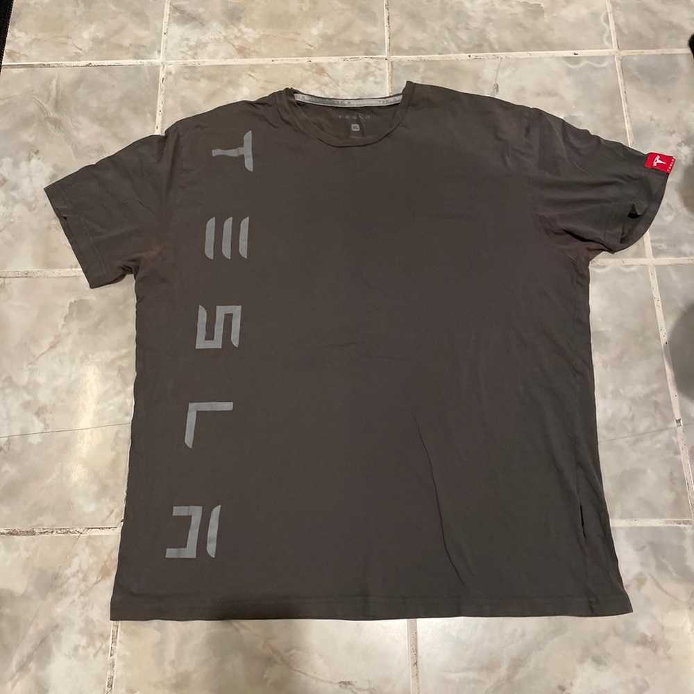 Tesla Motors Men's T Shirt Size X-LARGE Vertical … - image 1