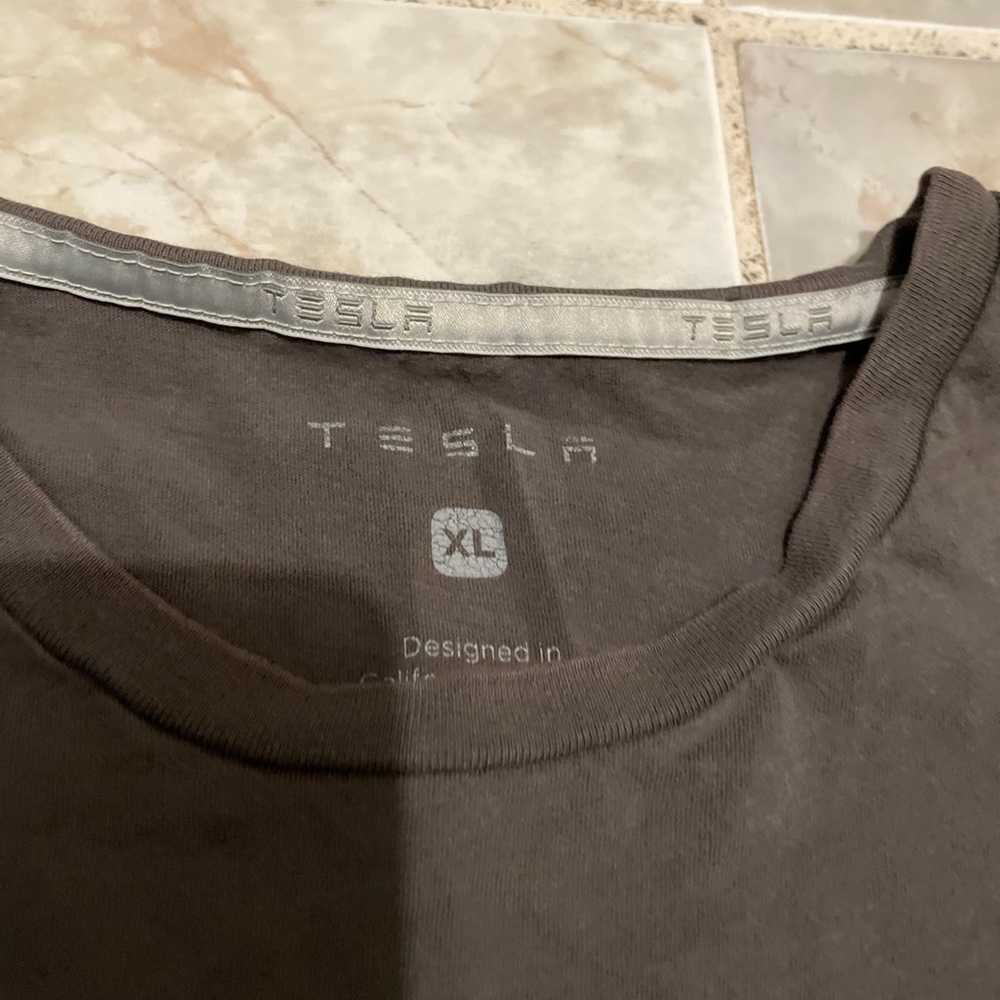 Tesla Motors Men's T Shirt Size X-LARGE Vertical … - image 4