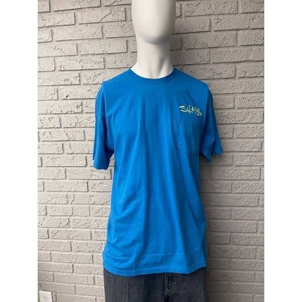 Salt Life Men’s Blue Short Sleeve Graphic T-Shirt… - image 1