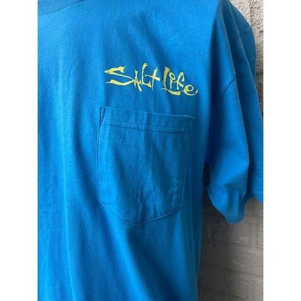 Salt Life Men’s Blue Short Sleeve Graphic T-Shirt… - image 3