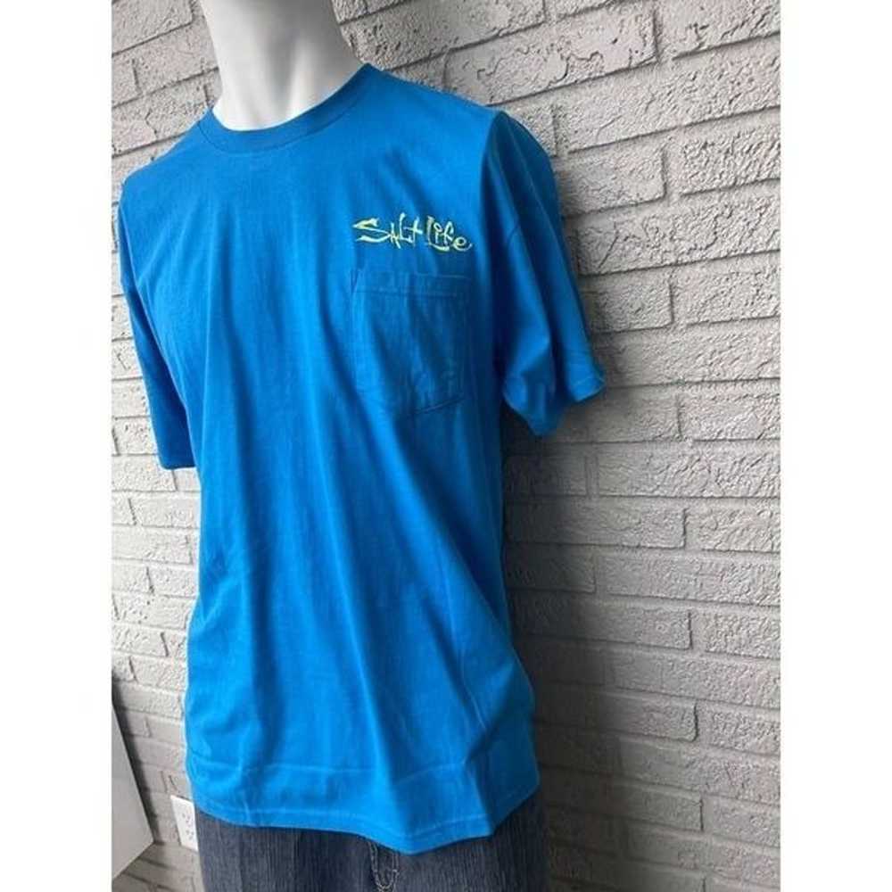 Salt Life Men’s Blue Short Sleeve Graphic T-Shirt… - image 4