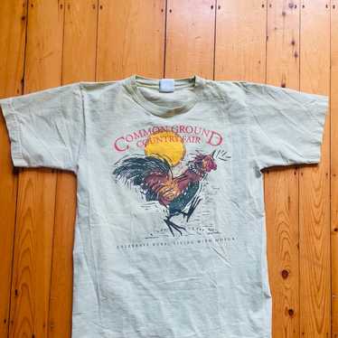 Common Ground Country Fair Maine MOFGA Rooster Te… - image 1