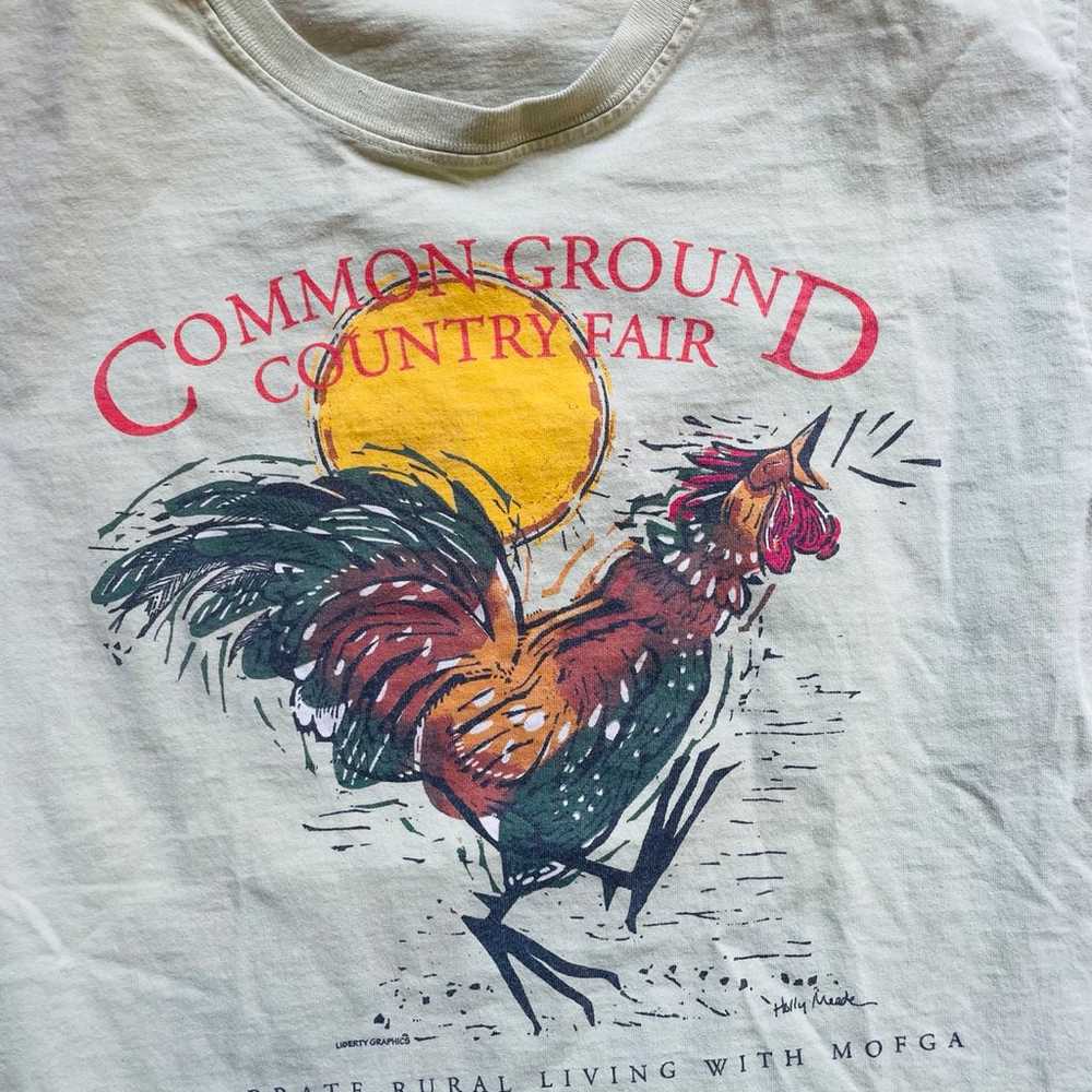 Common Ground Country Fair Maine MOFGA Rooster Te… - image 2