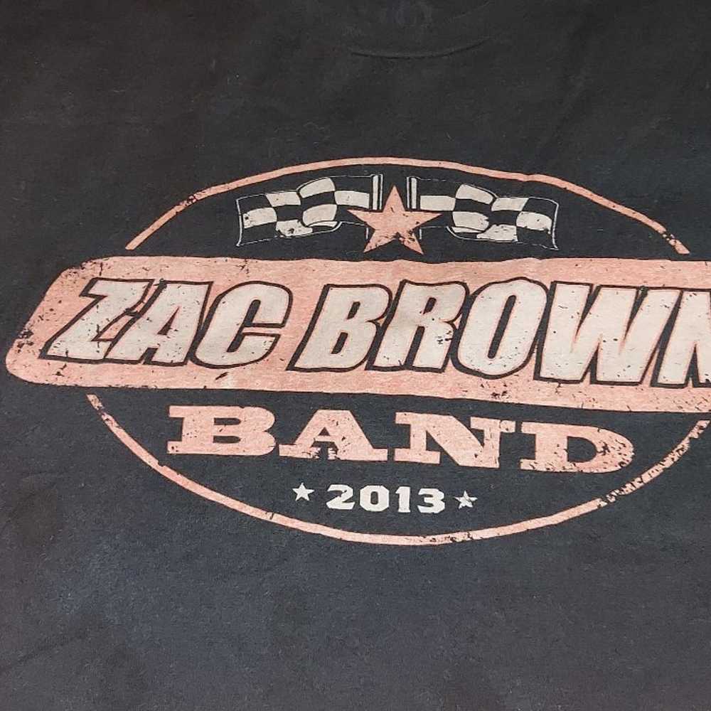 Zac Brown Band 2013 Concert Tour Double Sided Hea… - image 2