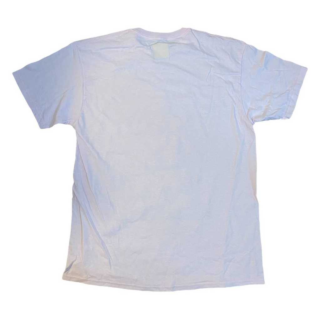 White graphic T-shirt size l - image 2
