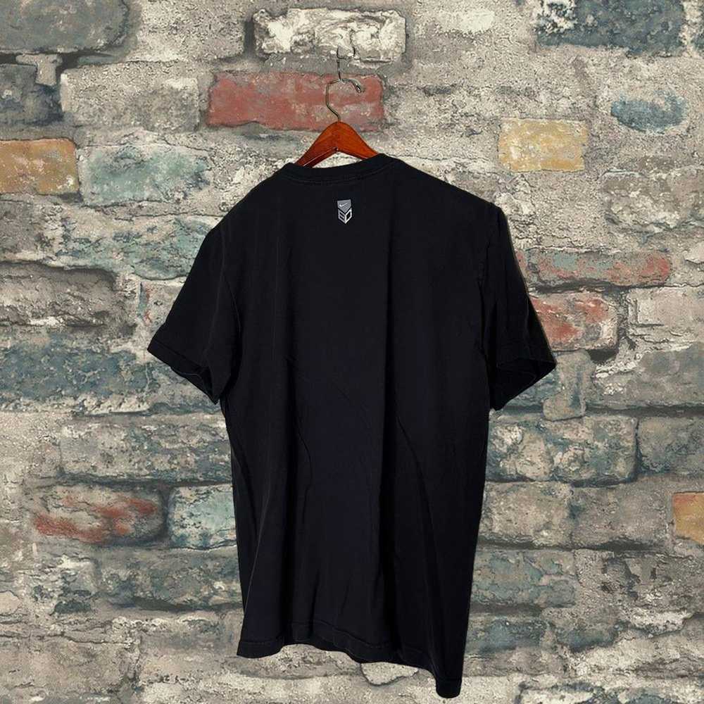 Nike Center Swoosh Shirt Baseball Jet Black Grey … - image 4