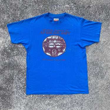 80s Museum of African Art T-Shirt Crewneck Blue Me