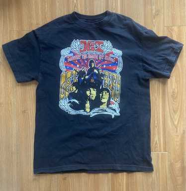 JET Vintage Band Tee Music T-shirt Worn Torn Distress… - Gem