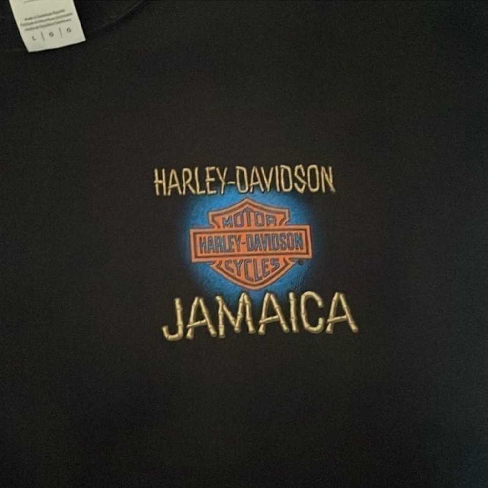 Vintage Jamaica Harley-Davidson T-Shirt - image 3