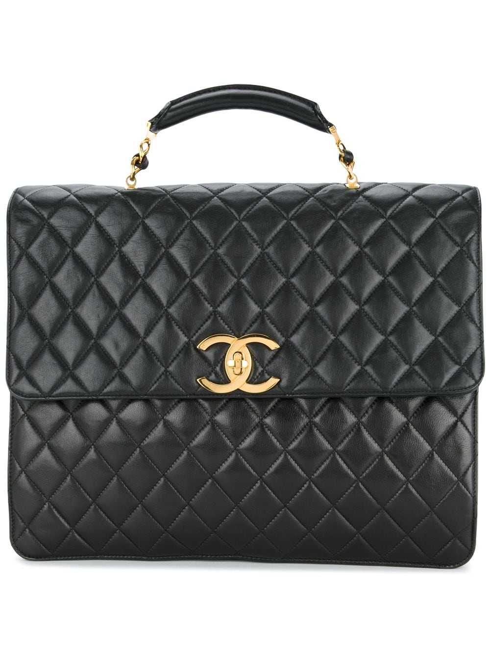 CHANEL Pre-Owned quilted briefcase business handb… - image 1