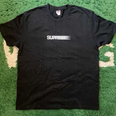 大得価好評Lサイズ supreme Motion Logo Tee black 黒 ラス1 Tシャツ/カットソー(半袖/袖なし)