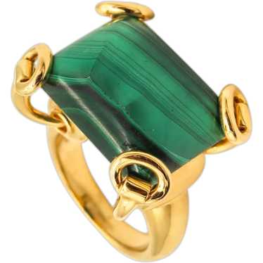 Gucci Milano Horse Bit Cocktail Ring In 18Kt Yell… - image 1