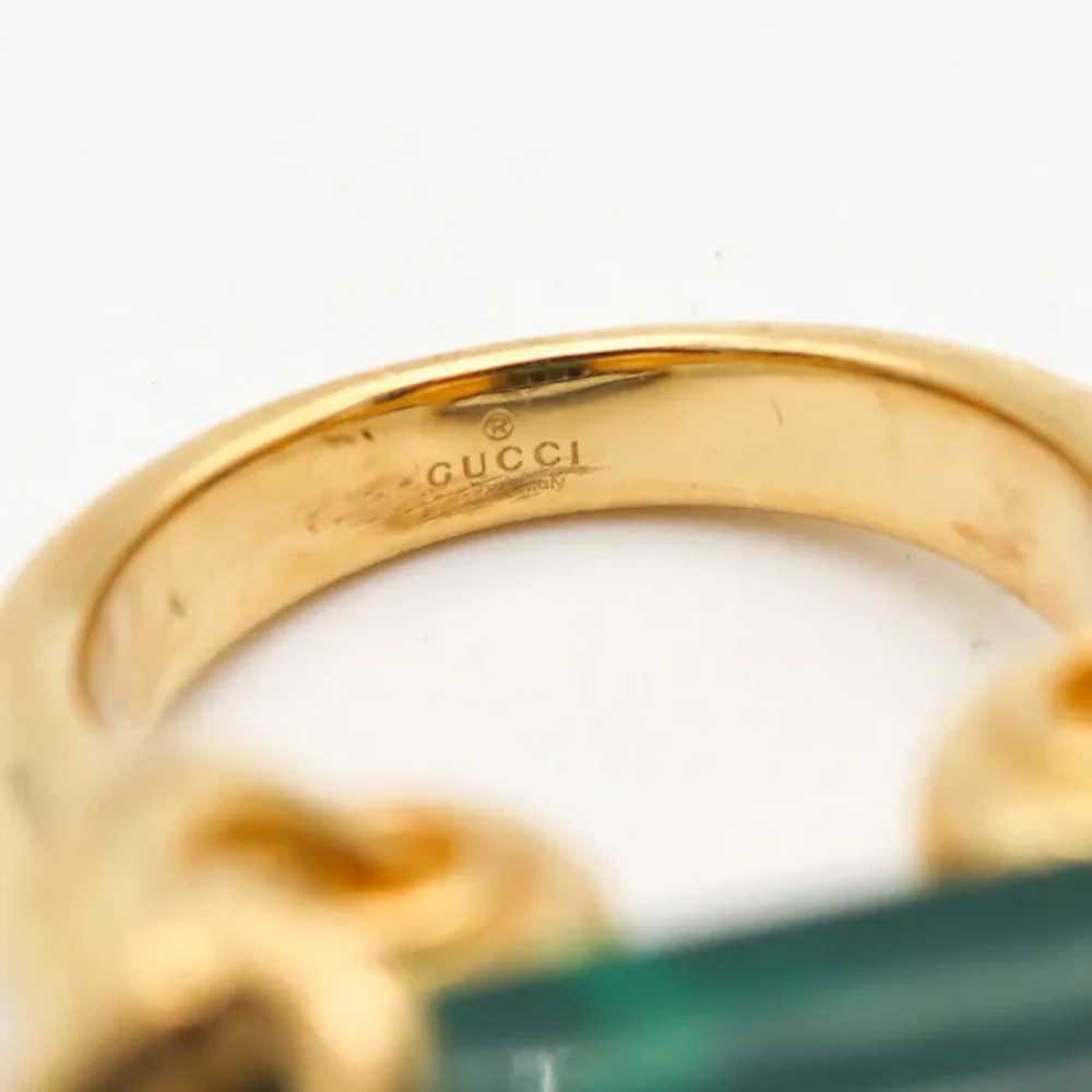 Gucci Milano Horse Bit Cocktail Ring In 18Kt Yell… - image 5