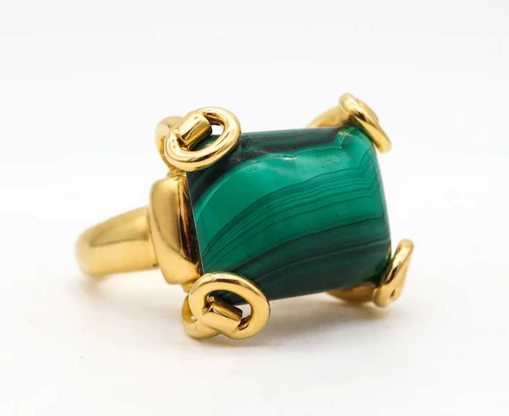 Gucci Milano Horse Bit Cocktail Ring In 18Kt Yell… - image 6