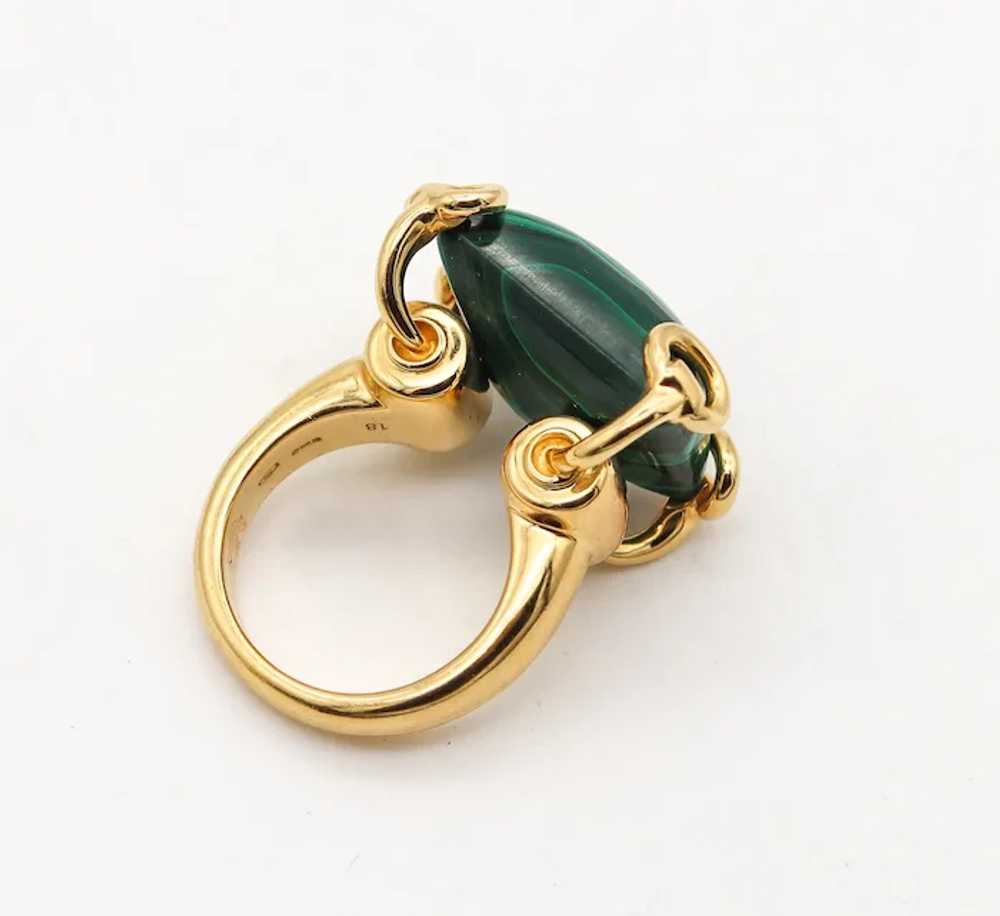 Gucci Milano Horse Bit Cocktail Ring In 18Kt Yell… - image 8