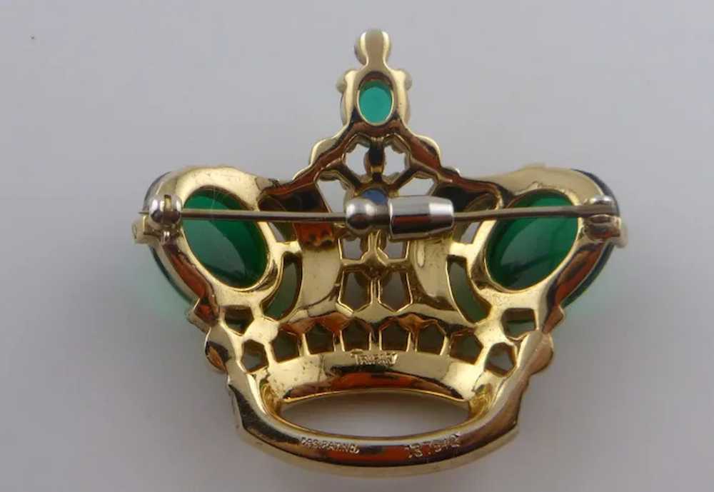 Trifari Crown Brooch - image 6
