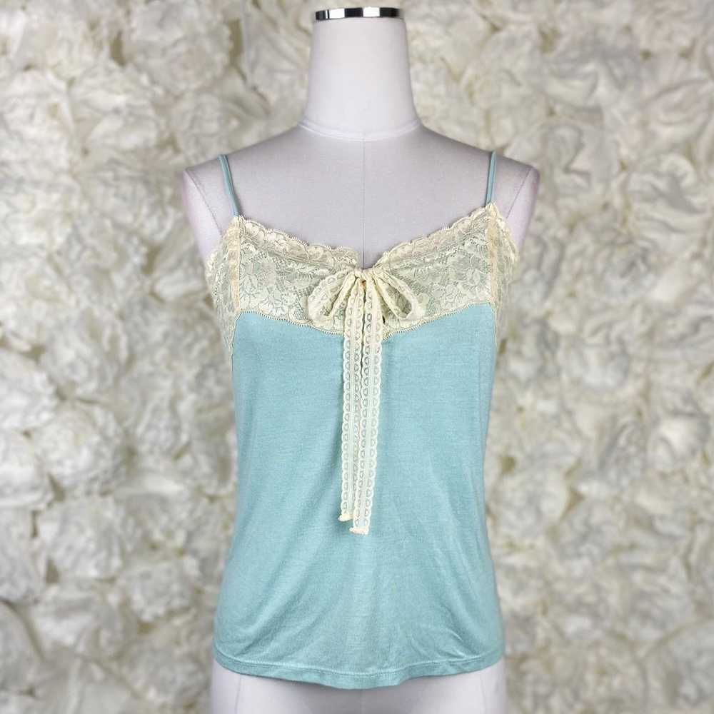 Japanese Brand Coquette Lace Cami Crop Cardigan B… - image 3