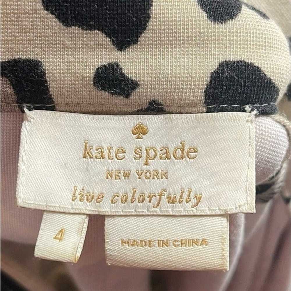 Kate Spade Cheetah Print Mock Neck Ponte Knit Top… - image 4