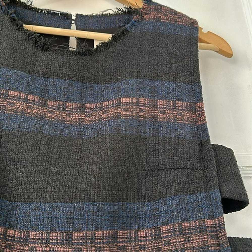 Sea New York Cut Out Side Tweed Fringe Linen Blen… - image 6
