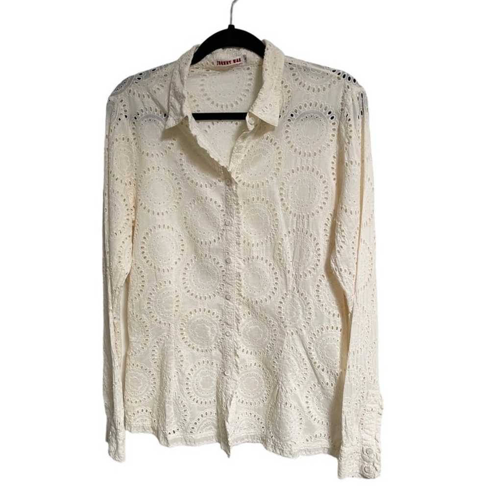 Johnny Was Eyelet Button Down - image 1