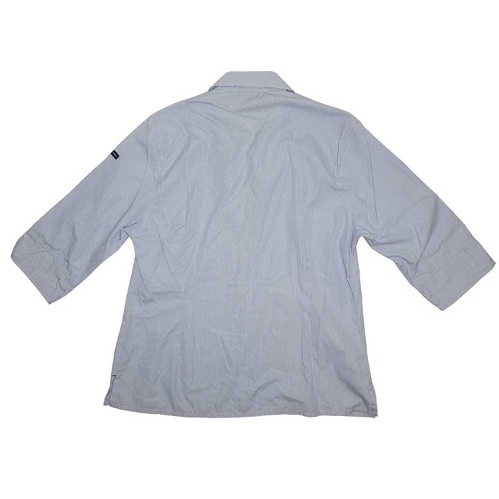 Saint James pinstriped 100% cotton collared shirt… - image 5