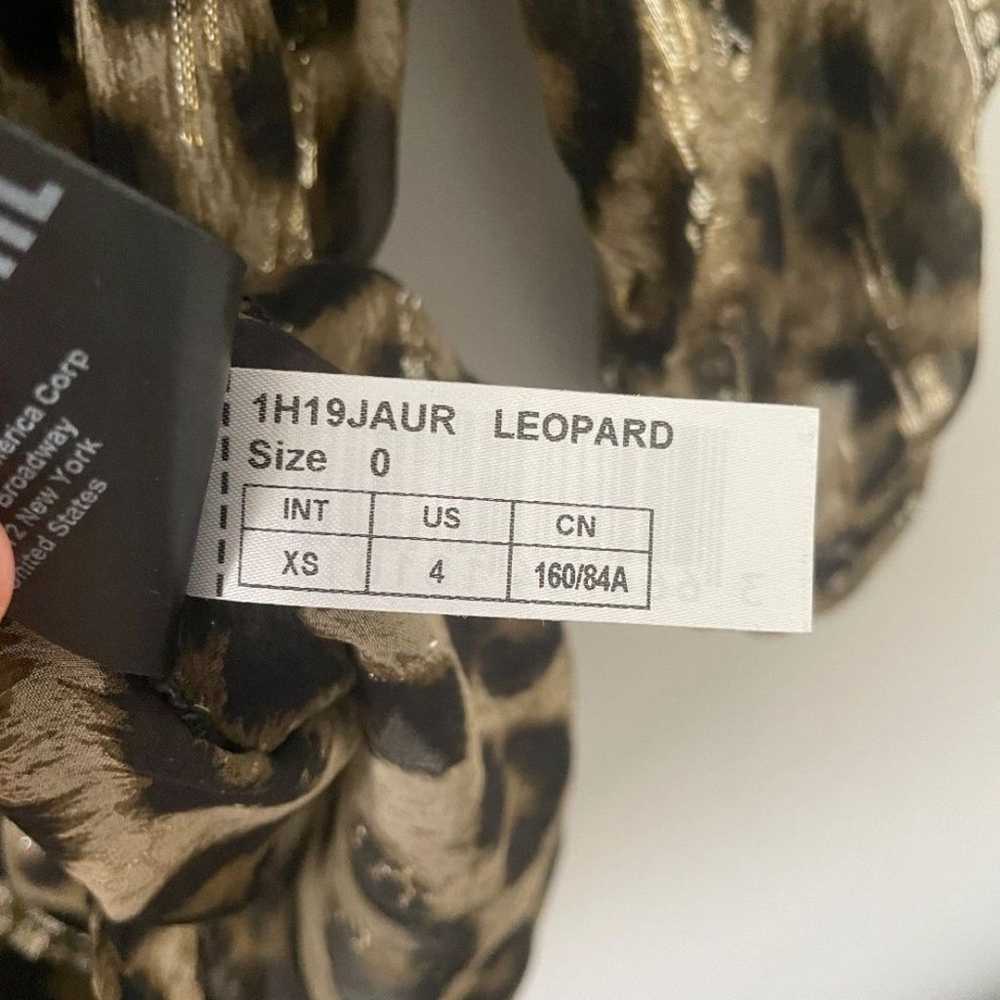 Ba&sh Jaura Silk Blouse XSmall Leopard Animal Pri… - image 8