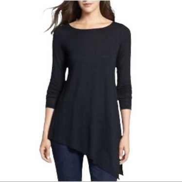 Eileen Fisher Long Sleeve Asymmetrical Top SZ XS - image 1