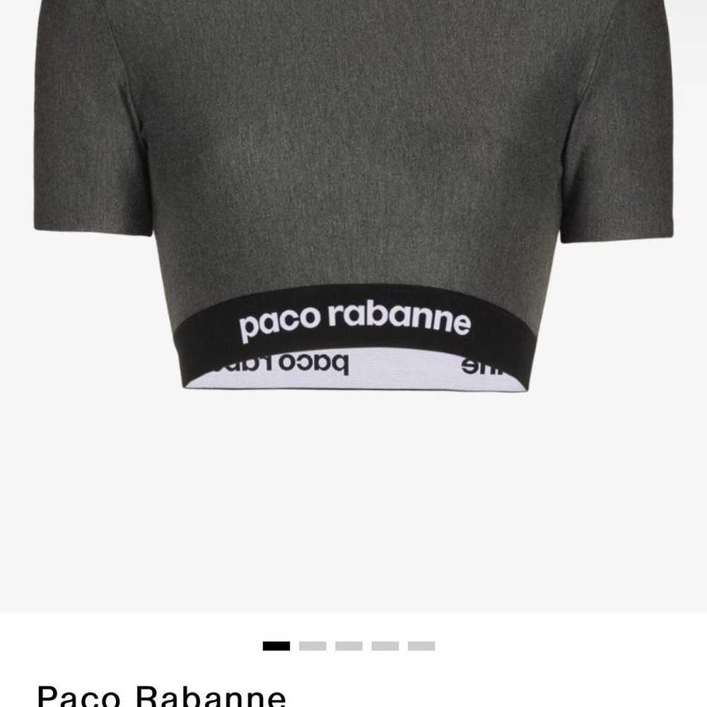 paco rabanne Logo Band Crop Top XS - image 1