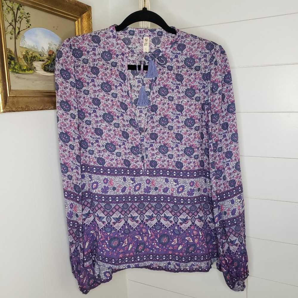 Spell & The Gypsy Kombi Blouse in Lavender XS - image 5