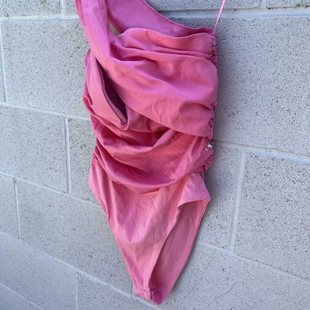 Atoir Never Really Over Bodysuit Pink One Shoulde… - image 4
