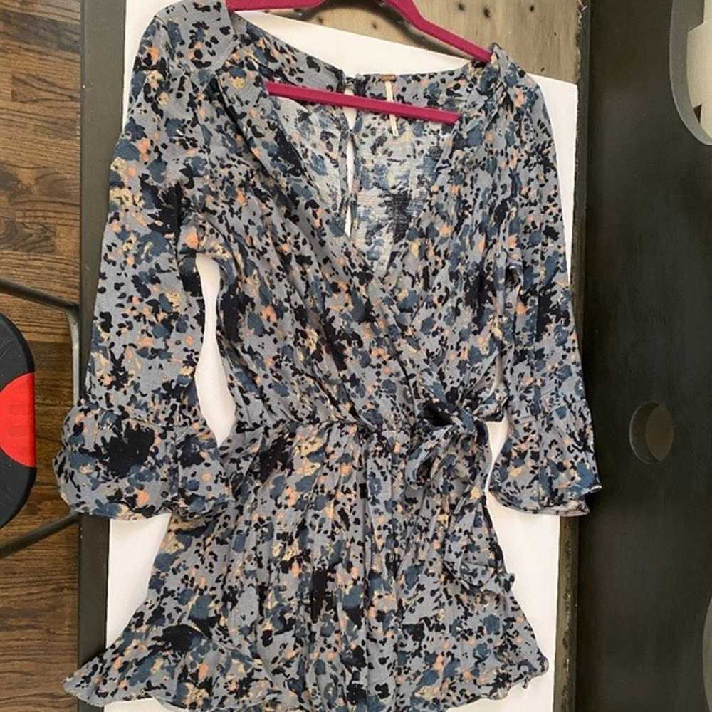 Free People All the Right Ruffles Romper Size XS - image 2