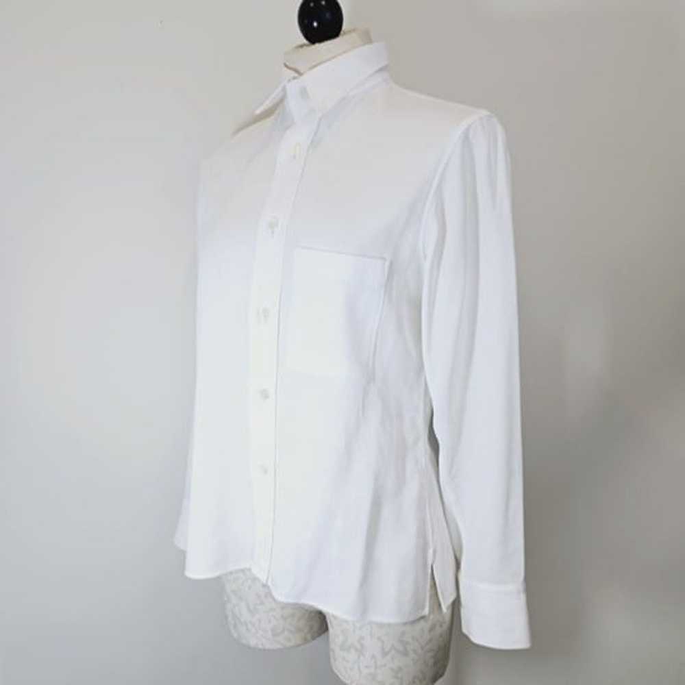 Y's Yohji Yamamoto White Cotton Blouse, Japan Siz… - image 3
