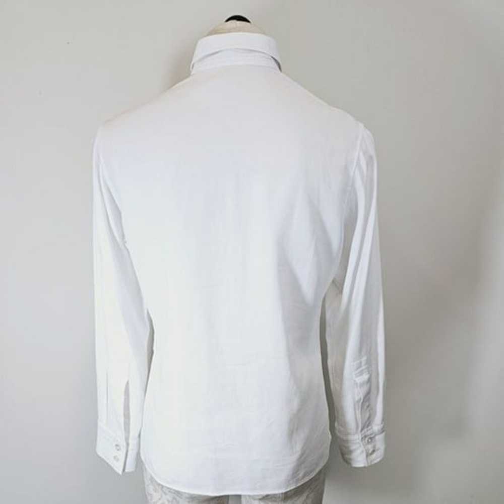 Y's Yohji Yamamoto White Cotton Blouse, Japan Siz… - image 4
