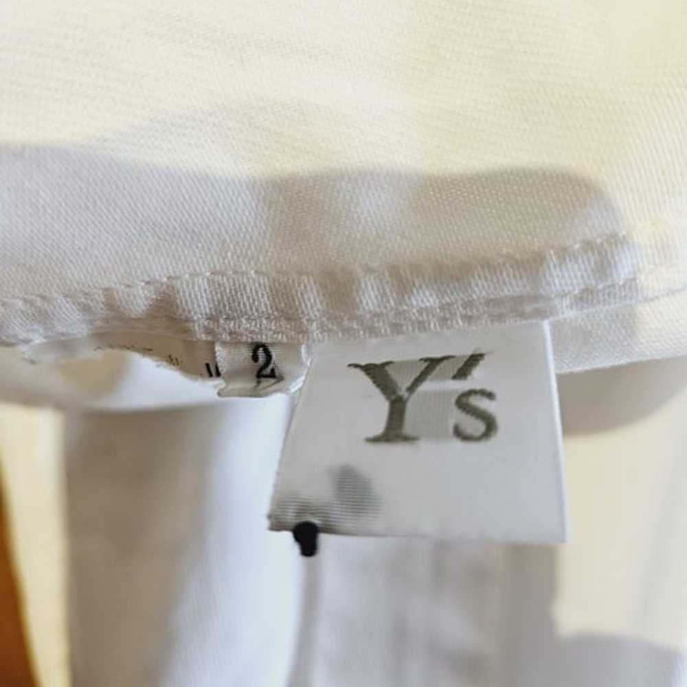 Y's Yohji Yamamoto White Cotton Blouse, Japan Siz… - image 5