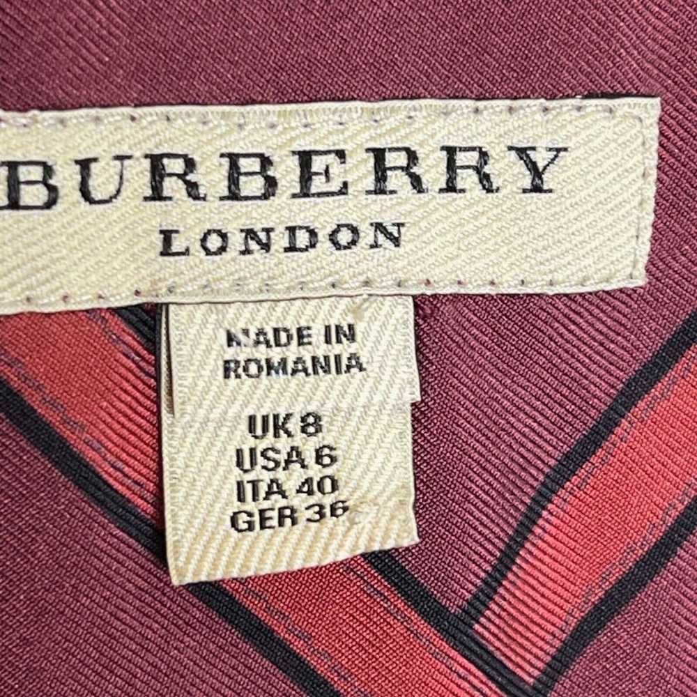 Burberry London Belt Print Silk Button Down Shirt… - image 2