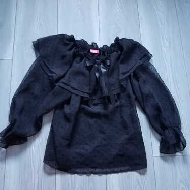 MA*RS gyaru black lace top - image 1