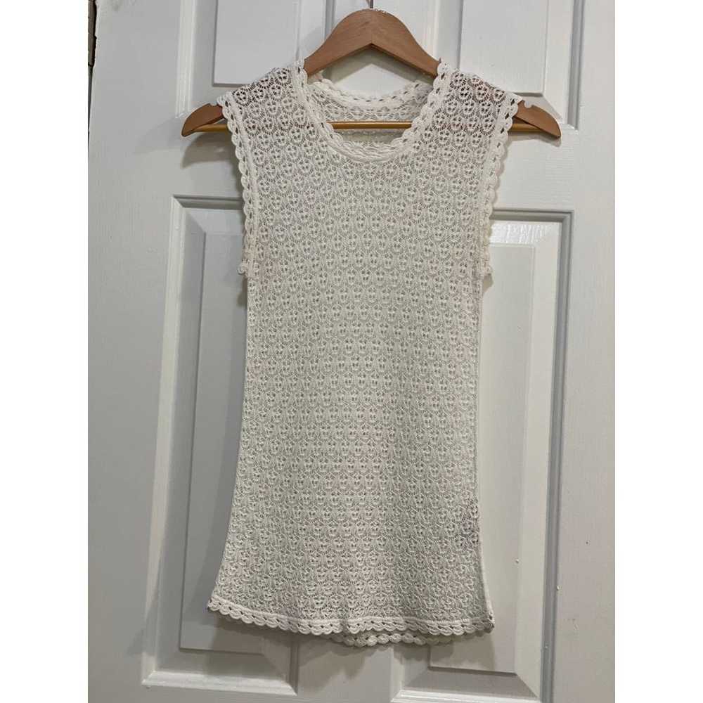 Dolce & Gabbana  Knit white shirt Sz 42 - image 1