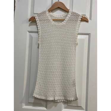 Dolce & Gabbana  Knit white shirt Sz 42 - image 1