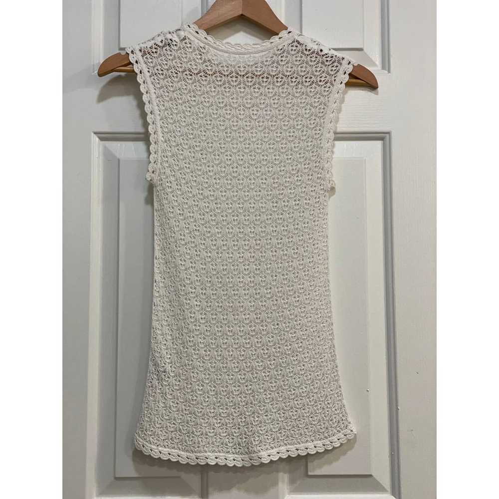 Dolce & Gabbana  Knit white shirt Sz 42 - image 3