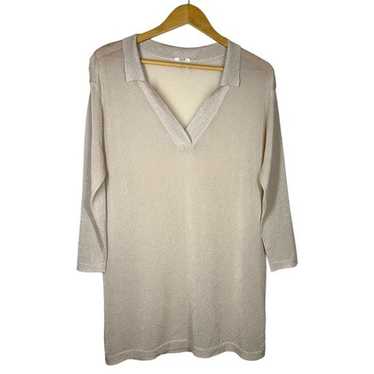 NWOT Wolford Vicose Metallic Knit Sheer Pullover G
