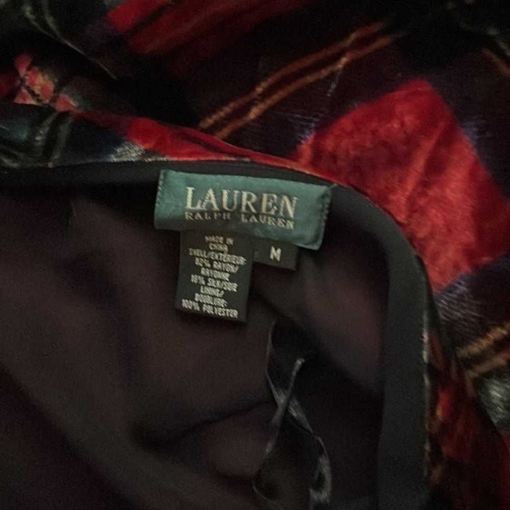 NWO  Ralph Lauren Gorgeous Velvet  sriped halter … - image 5