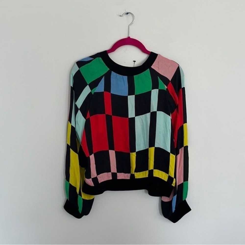 Alice + Olivia “Calvin” Colorblock Top M - image 8