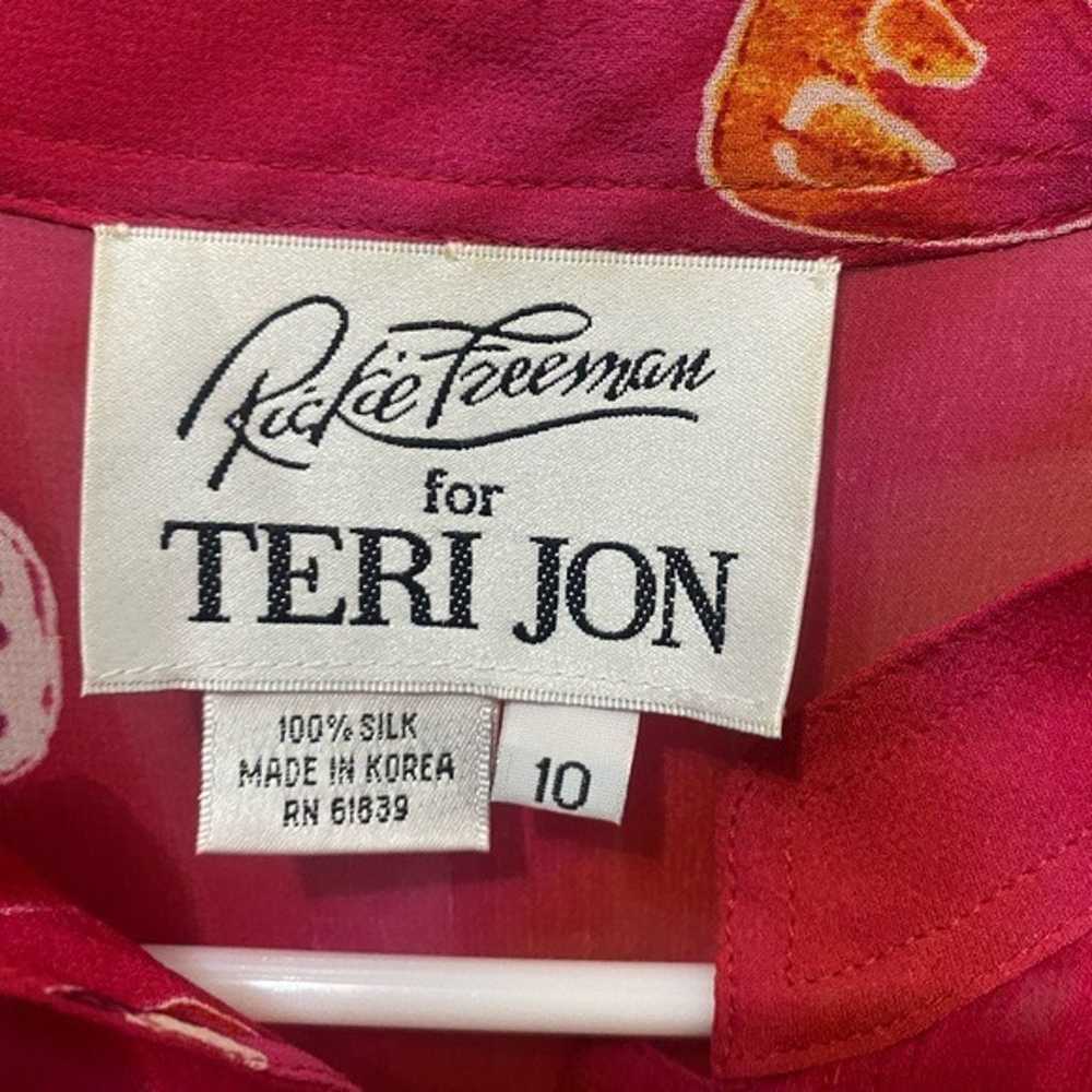 Rickie Freeman For Teri John 100% Silk Tunic Size… - image 3